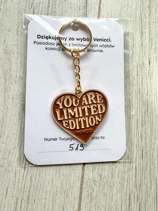 Brelok do kluczy serce Venicci Limited Edition złoty