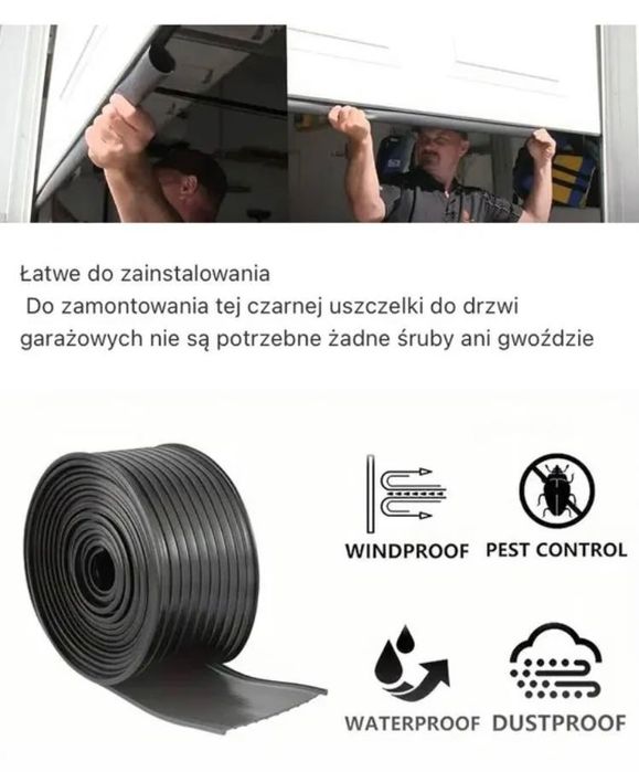 Uszczelki do bramy garażowej