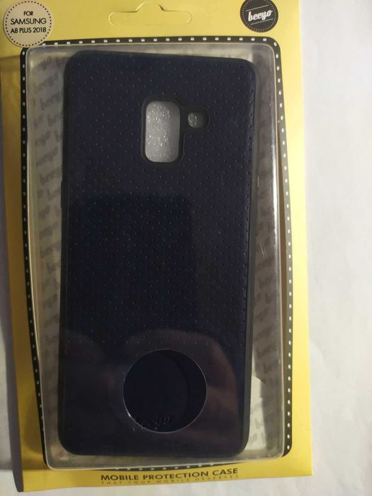 Etui Pokrowiec Plecki SAMSUNG Galaxy A8 Plus 2018/A730  Granatowy