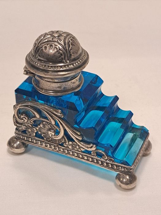 Tinteiro em prata portuguesa