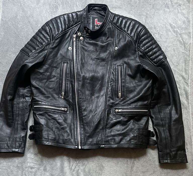 Чоловіча шкіряна байкерська куртка LM Jackets Англия