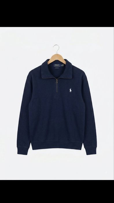 Оригинальный премиальный пуловер / свитшот на молнии 1/4 Polo Ralph Lauren (Quarter-Zip / Half-Zip).