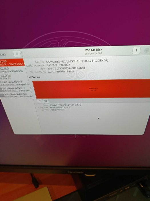 Vendo disco NVME 256GB Samsung