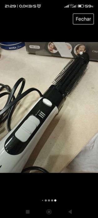 Escova alisadora brushing tecwood