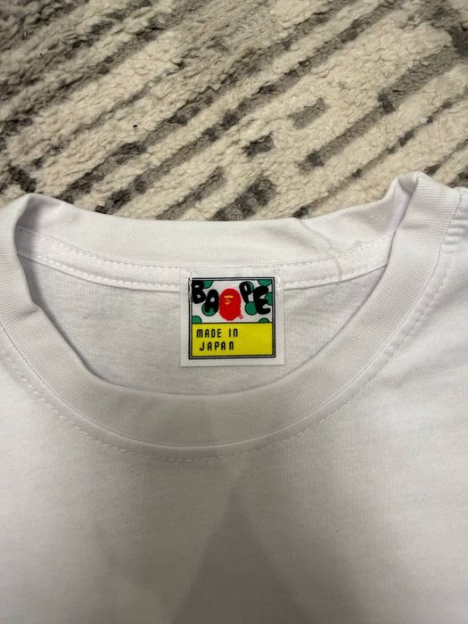 Футболка BAPE White Camo Blue | Люкс якість | Нова