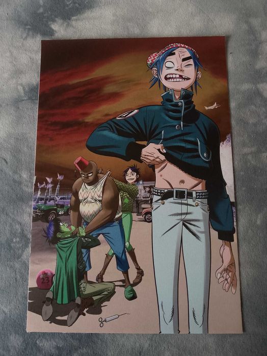 plakat na płótnie zespołu muzycznego gorillaz