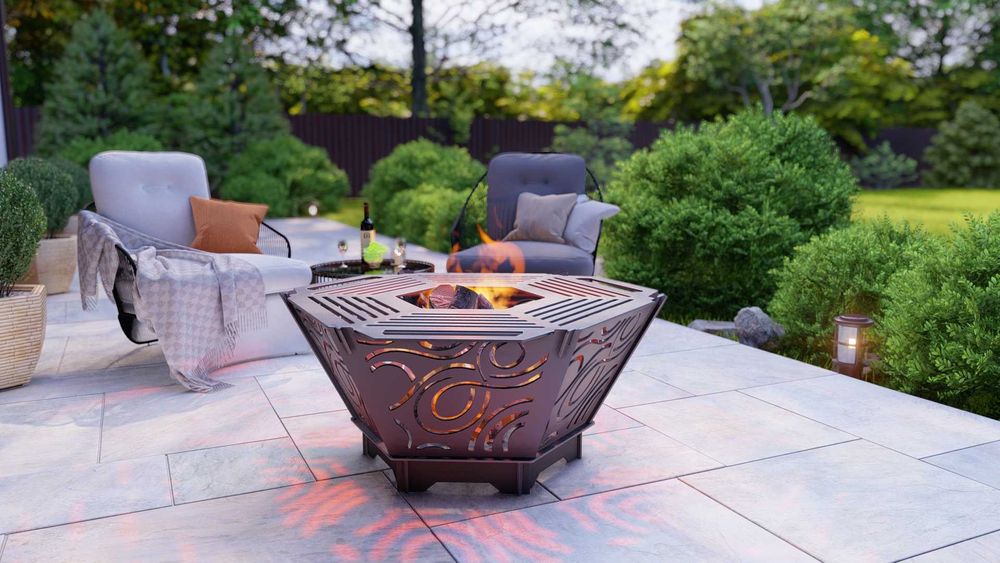 Palenisko ogrodowe ruszt grill wzory 3mm