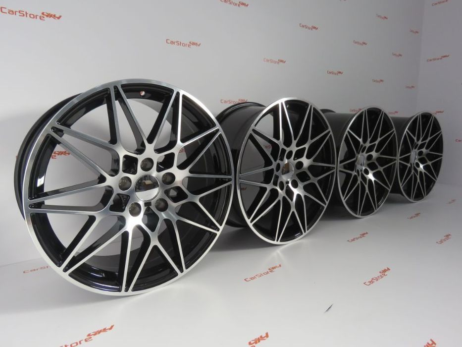 Jantes Look Bmw M4 GTS 18 x 8.5 et35 + 9.5 et 40 5x120 Pretas + Polida