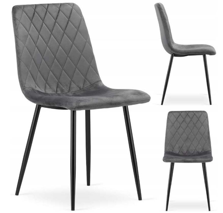 Крісло Велюр, стілець Скандинавський AMPLE стул Лофт (сірий, бежевий)