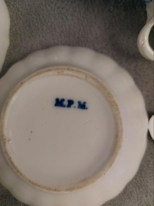 11a  Немецкий синий/луковый рисунок  на порцелянe.Meissen.Винтаж.