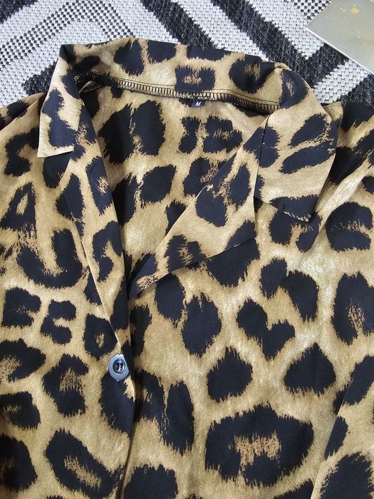 Стильна леопардова блузка Zara тигрова рубашка сорочка леопард тигрова