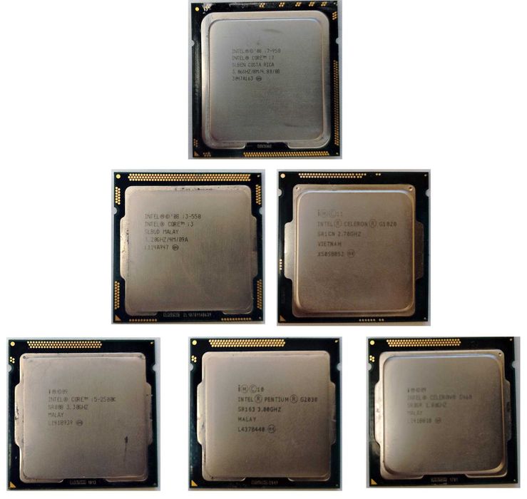 Процессоры Intel s1366, s1150, s1155, s1156