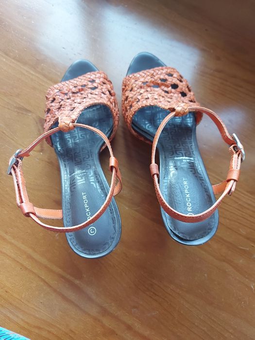 Sandálias de salto alto em pele Laranja - 38,5