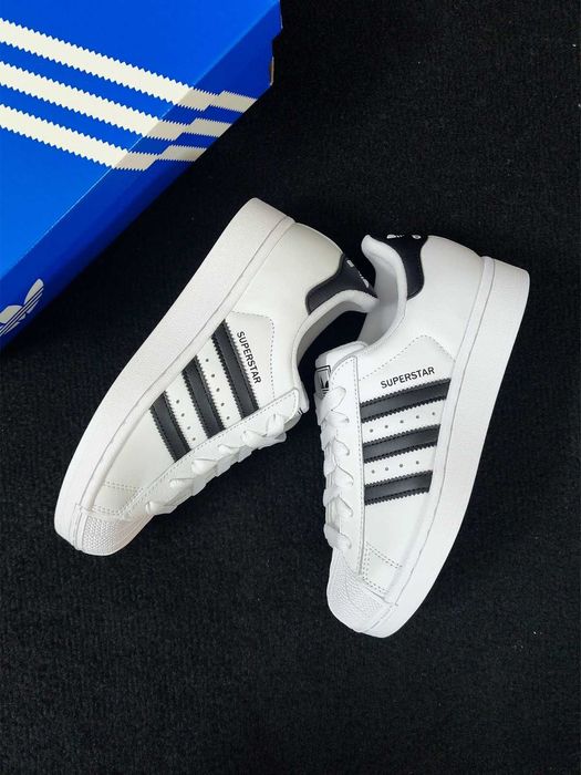 Nowe Buty damskie adidas Superstar XLG Black White R.38