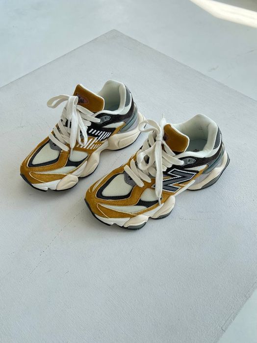 Унісекс жовто білі кросівки new balance 9060 жіночі дитячі чоловічі