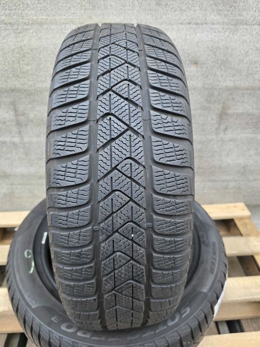 [Z388] 2x R17 205/55 Pirelli 205/55/17 stan bdb! Opony zimowe 7mm 21r