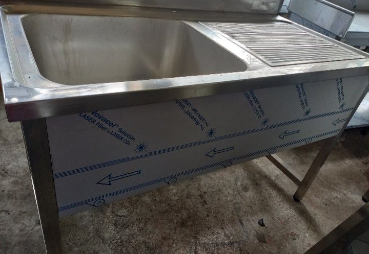 Cuba inox bancada funda