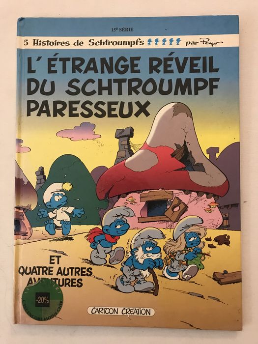 Livro dos Smurfs em Frances