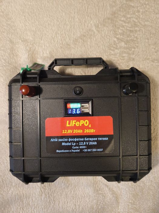 Продам аккумулятор+павербанк LiFePo4 12v 20ah,