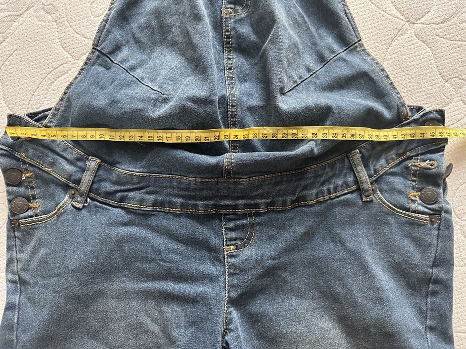 Джинсові шорти, комбінезон для вагітних, синій колір, розмір 40