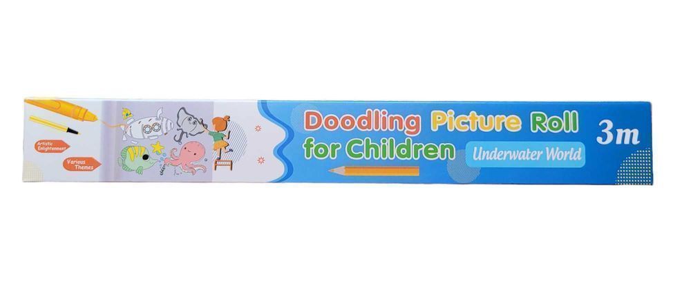 Nowa kolorowanka bazgroły na 3 metrach - Ocean rybki #347