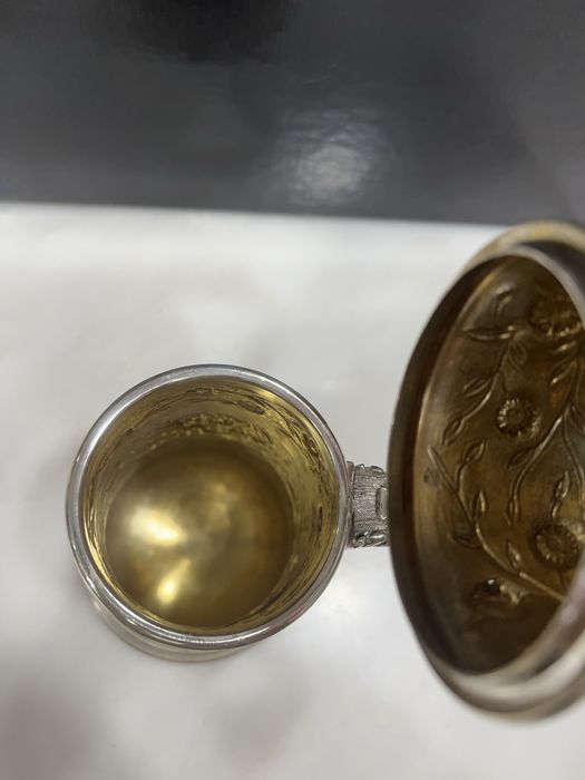 Caneca de Cerveja Italiana Prata