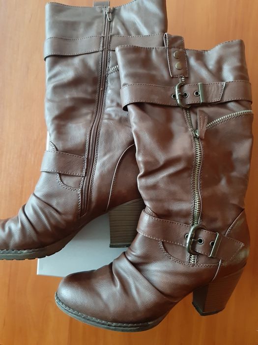 Kozaki brązowe Graceland Deichmann r. 39