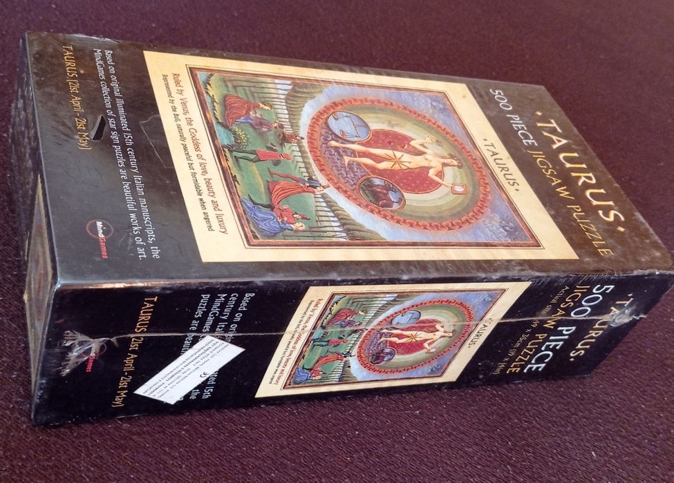 Puzzle zodíaco Touro 500 peças novo óptima prenda de Natal selado