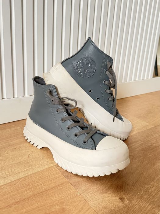 Converse Chuck Taylor All Star Lugged 2.0 – Pele cinzento-azulado