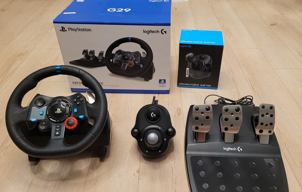 Logitech G29 driving force, kierownica, shifter
