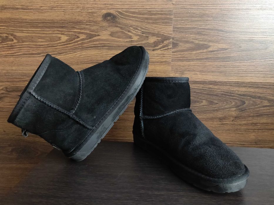 Угги женские It is fashion замшевые р.41/ 26 см. черного цвета