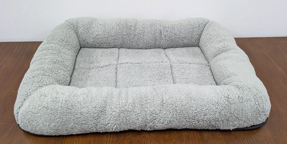 Legowisko Poduszka do Klatki dla Psa XL 109x69x10cm Jasnoszare Duże NOWE