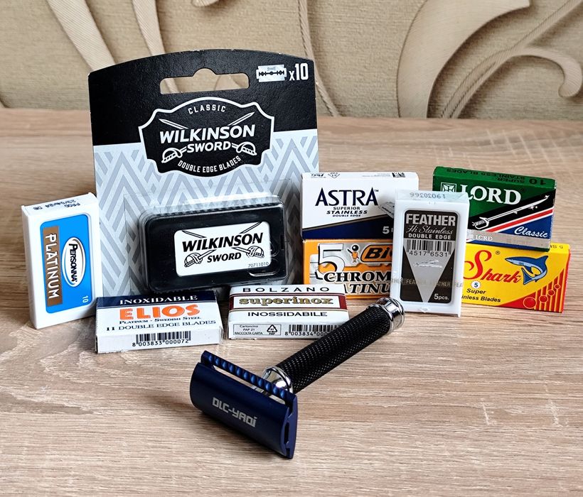 Набор для классического бритья, т-образная бритва + лезвия