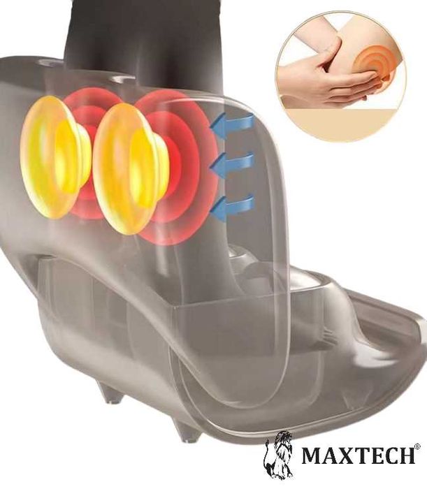 Masażer stóp i łydek Uciskowy z rolkami Shiatsu wibracją grzaniem