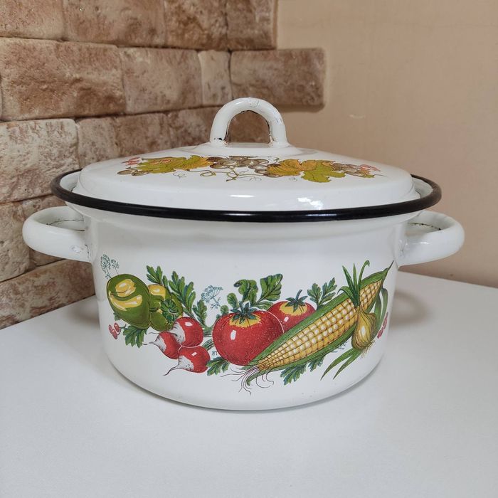 Каструля эмалированная 2л 3л 5л