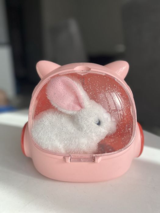 Інтерактивний плюшевий зайчик, іграшка музична,