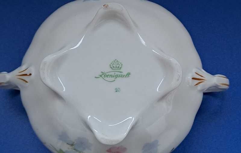 Porcelana Koenigszelt – cukierniczka i dzbanek do mleka
