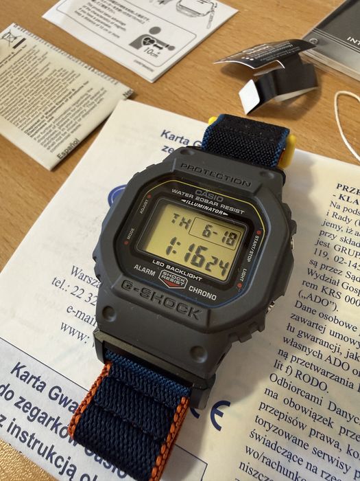 Gwarancja 3 lata paragon Nowy Casio G-shock DW 5600MNC
