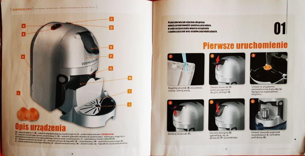 Zespresso Cafe, ekspres do kawy (ZES-100) na kapsułki ZEPTER.