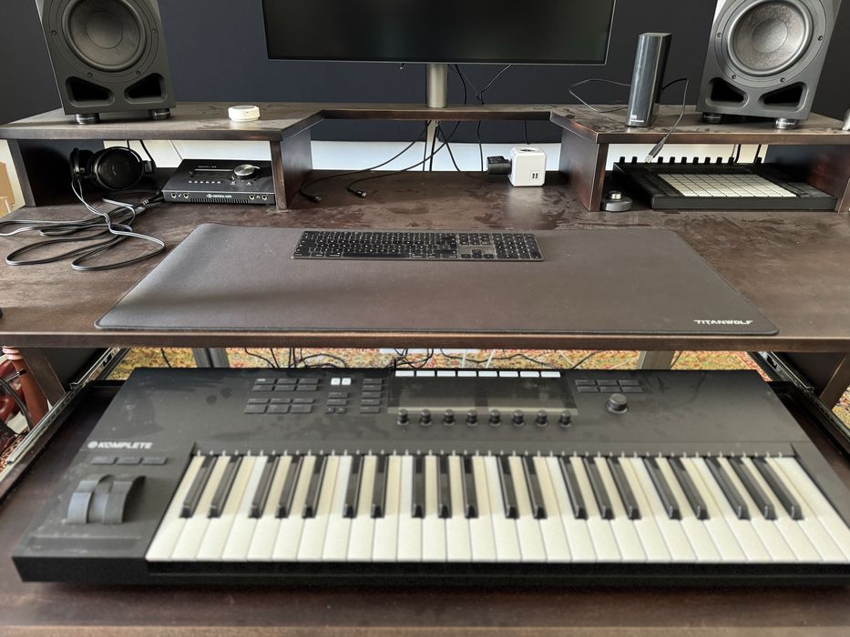 Mesa de estúdio produção musical