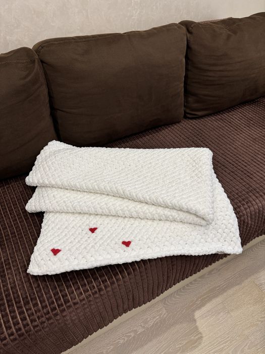 Плед ручної роботи з Alize puffy