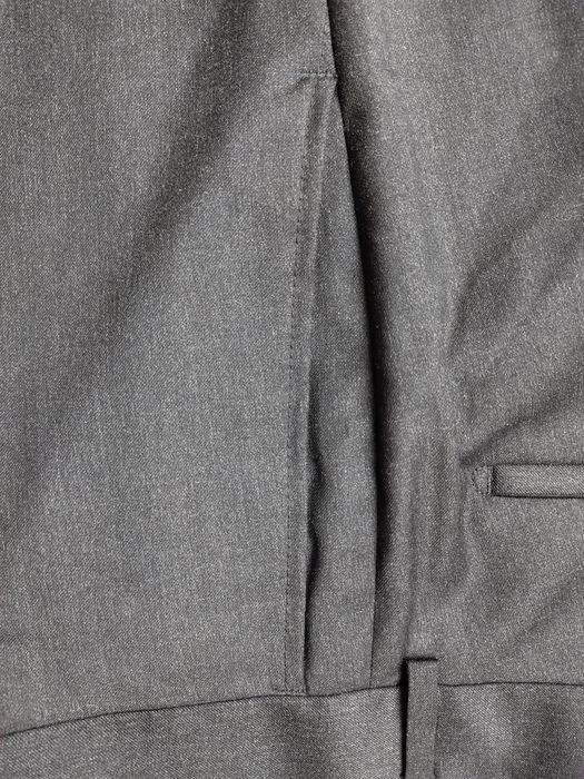 HUGO BOSS PARKER1 spodnie ciemno/szare garniturowe wełna strecz r. 50