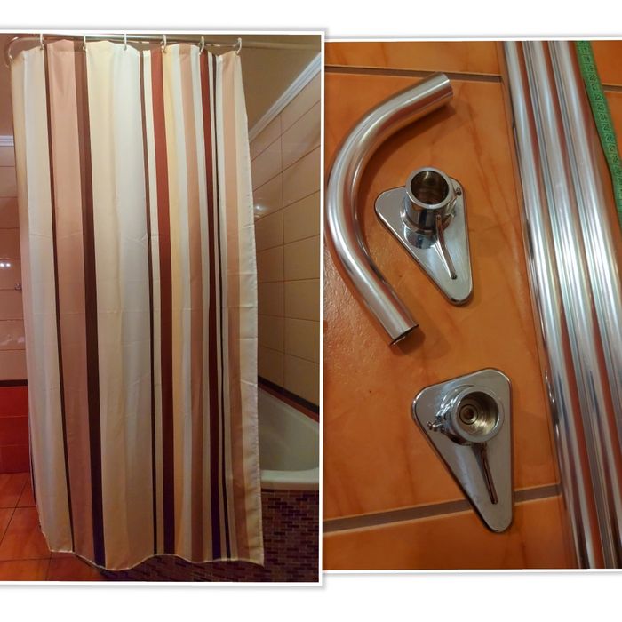 Карниз штанга + штора в душ,ванну
