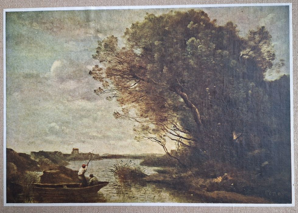 Reprodukcja dzieła "Pejzaż rzeczny" pędzla francuskiego malarza