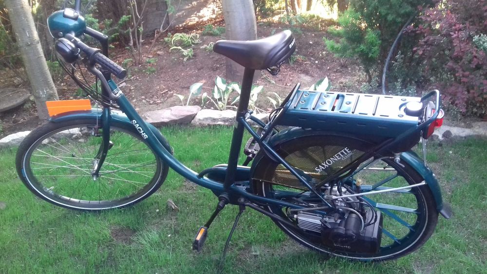 Rower z silnikiem spalinowym Sachs 301a Classic elektryczny