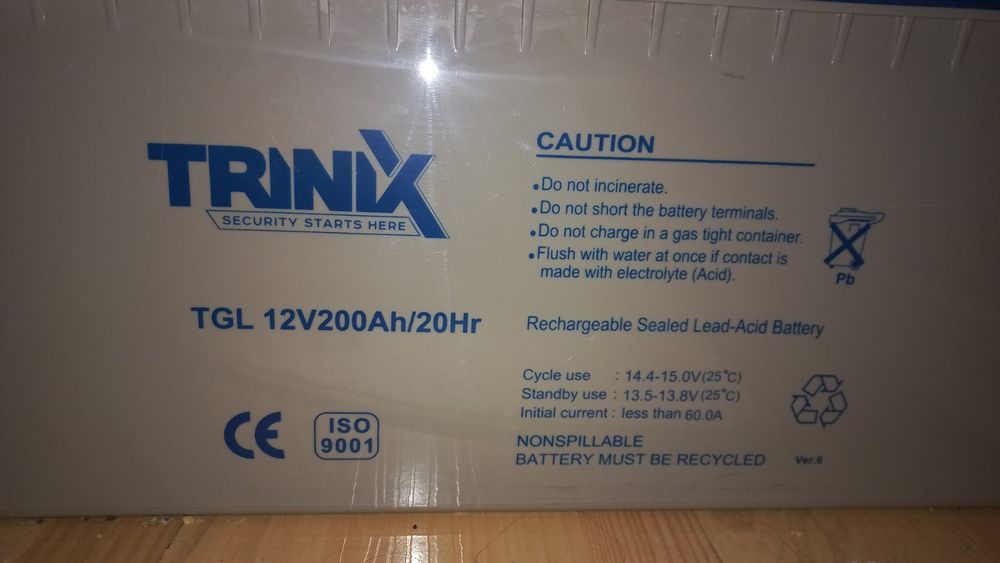 Гелевий акумулятор 12в 200Аг. Бу.