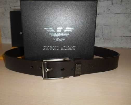 Emporio Armani pasek firmowy, skóra naturalna, Włochy 229