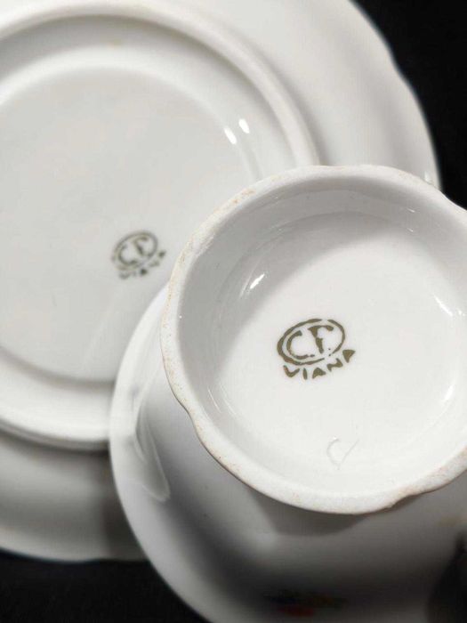 ERVIÇO DE CHÁ EM FAIANÇA DE VIANA para 6 pessoas