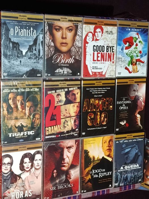 Grande coleccao filmes DVD, maioria novos - selados - 38 titulos