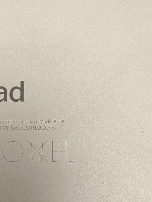 iPad mini A1599 zablokowany